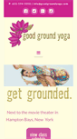 Mobile Screenshot of goodgroundyoga.com